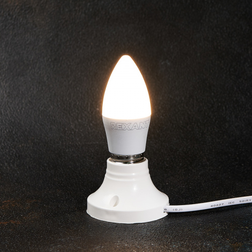Лампа светодиодная REXANT Свеча CN 11,5 Вт E27 1093 лм 2700 K теплый свет (10/100) (604-029) фото 2