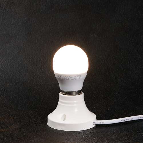 Лампа светодиодная REXANT Шар (GL) 9,5 Вт E27 903 лм 2700 K теплый свет (10/100) (604-039) фото 2