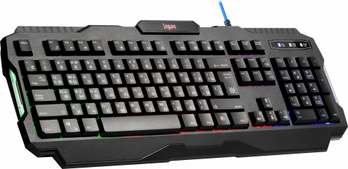 Клавиатура проводная игровая DEFENDER Legion GK-010DL, RGB подсветка, влагоустойчивая, черная (1/20) (45010) фото 10