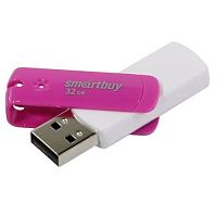 Флеш-накопитель USB  32GB  Smart Buy  Diamond  розовый (SB32GBDP)