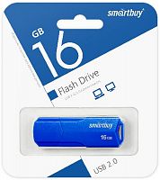 Флеш-накопитель USB  16GB  Smart Buy  Clue  синий (SB16GBCLU-BU)