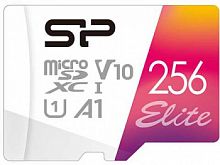 Карта памяти MicroSDXC  256GB  Silicon Power Class 10  Elite UHS-I U1 A1 (R/W 100 Mb/s) + SD адаптер (SP256GBSTXBV1V20SP)