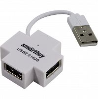 USB - Xaб Smartbuy 4 порта, белый (SBHA-6900-W) (1/5)