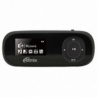 Плеер MP3 RITMIX RF-3410 4 Gb, чёрный (1/20) (15118214)