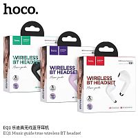 Наушники внутриканальные HOCO EQ1 Music, пластик, bluetooth 5.3, микрофон, цвет: чёрный (1/14/140) (6931474798497)