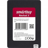 Внутренний SSD  Smart Buy  480GB  Revival 3, SATA-III, R/W - 550/480 MB/s, 2.5", Phison PS3111-S11T, TLC 3D NAND (SB480GB-RVVL3-25SAT3)