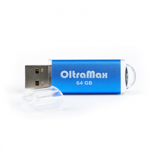 Флеш-накопитель USB  64GB  OltraMax   30  синий (OM064GB30-Bl) фото 2