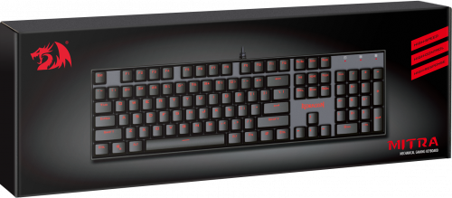 Клавиатура проводная игровая механическая REDRAGON Mitra, USB, RGB подсветка, Full Anti-Ghosting, черная (1/10) (75015) фото 11