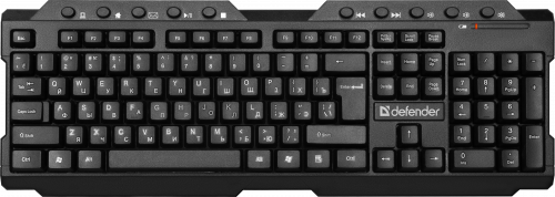 Клавиатура беспроводная DEFENDER Element HB-195 RU, мультимедиа, черная (1/20) (45195) фото 2