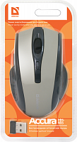 Беспроводная мышь DEFENDER Accura MM-665, 6 кнопок, 800-1600dpi, USB, серый (1/40) (52666)