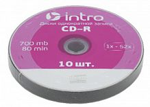 Intro СD-R INTRO 52X 700MB  Shrink 10 (10/400/18000) (Б0016204)