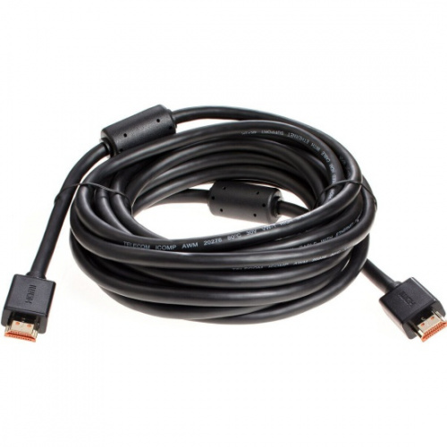 Кабель HDMI-19M --- HDMI-19M ver 2.0+3D/Ethernet ,5m, 2 фильтраTelecom <TCG215F-5M>(1/35)