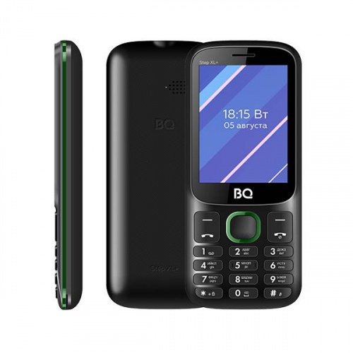 Мобильный телефон BQ 2820 Step XL+ Black+Green (1/40) (86183783)