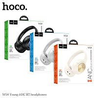 Наушники полноразмерные HOCO W54 Young ANC, bluetooth 5.4, AUX, 400mAh, цвет: серый (1/30) (6942007628396)