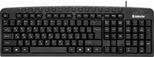 Клавиатура проводная DEFENDER Focus HB-470 RU, USB, мультимедиа, черная (1/20) (45470) фото 3