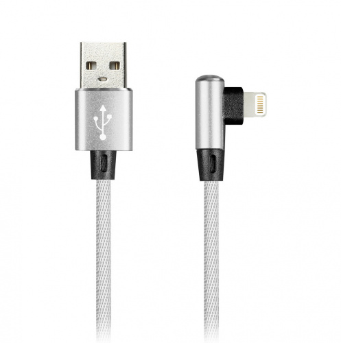 Кабель Smartbuy USB -8pin FLOW 3D L-TYPE белый 2 А, 1 м (ik-512FLL white)