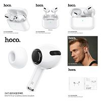 Наушники внутриканальные HOCO EW75 True, пластик, bluetooth 5.4, микрофон, цвет: белый (1/14/140) (6942007631778)