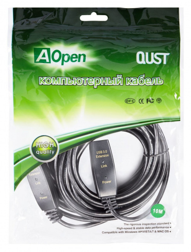 Кабель-адаптер USB3.0-repeater, удлинительный активный <Am-->Af> 10м Aopen/qust<ACU827A-10M> (1/25) фото 14