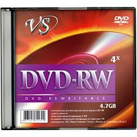 Диск VS DVD-RW 4.7Gb (4x) slim (5) (200) (VSDVDRWSL501)