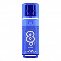 Флеш-накопитель USB 3.0  8GB  Smart Buy  Glossy  темно синий (SB8GBGS-DB)