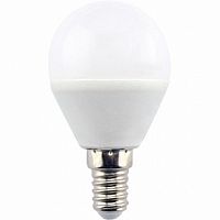 Лампа светодиодная ECOLA globe 8,0W G45 220V E14 4000K шар (композит) 78x45 (10/100) (K4GV80ELC)