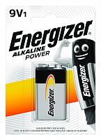 Элемент питания ENERGIZER  6LR61 Power 9V (крона)  (1 бл)   (12)  DO 12.2026 (E300127703)