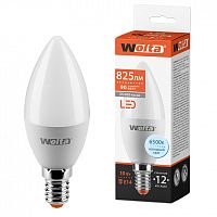 Лампа светодиодная WOLTA Свеча C37 10Вт 6500К 900лм Е14 1/50 (25WC10E14)