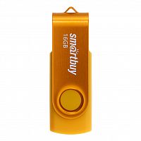 Флеш-накопитель USB  16GB  Smart Buy  Twist  жёлтый (SB016GB2TWY)