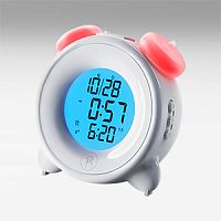Часы-будильник RITMIX CAT-057 White, ночник,кноп. упр,сенс.кн.вкл,питание: 3 шт*ААА или кабель USB (1/2/60) (80001689)