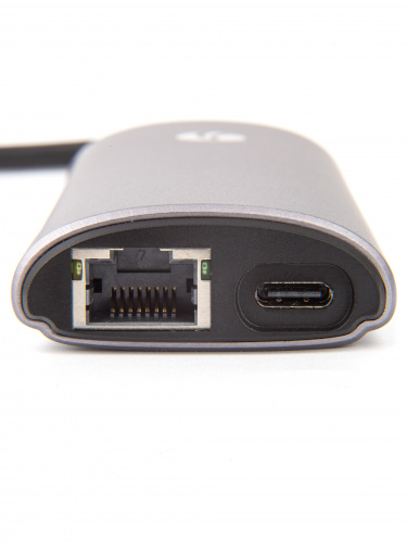 Кабель-адаптер USB3.1 Type-CM-->HDMI 4K*60Hz +3USB3.0+RJ45+TF+SD+PD charging  VCOM <CU463> фото 16