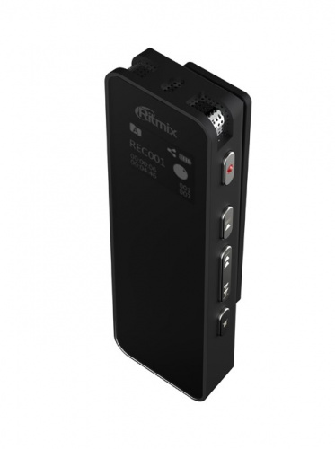 Диктофон RITMIX RR-880 16Gb Black, 16Гб, дисплей, WAV, стереозапись, разъём USB - Type-C, черный (1/20) (80003341) фото 4