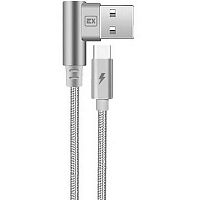 Дата-кабель/Exployd/USB - TYPE-C/круглый/серый/1М/Classic/EX-K-515