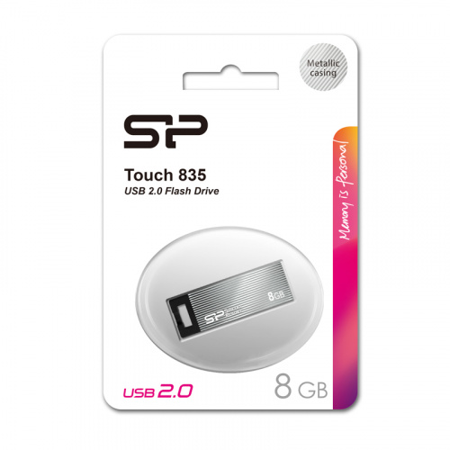 Флеш-накопитель USB  8GB  Silicon Power  Touch 835  темно-серый (SP008GBUF2835V1T) фото 13