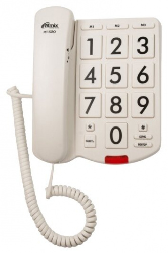 Телефон RITMIX RT-005, light wood (1/25)