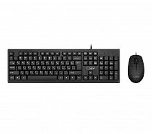 Комплект проводной Клавиатура + Мышь CBR KB SET 711 Carbon, черная (1/30)
