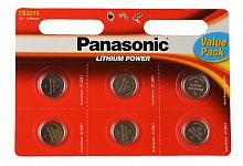 Элемент питания PANASONIC Power Cells CR2016  BL6   (6/120/600) (7368)