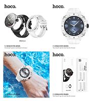 Смарт- часы HOCO Y14, пластик, bluetooth 5.0, IP67, (call version) цвет: чёрный (1/50) (6931474798923)