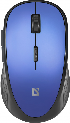 Беспроводная мышь DEFENDER Aero MM-755, безшумная, 5 кнопок, 1600dpi, USB, синий (1/40) (52755) фото 5