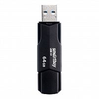 Флеш-накопитель USB  64GB  Smart Buy  Clue  чёрный (SB64GBCLU-K)
