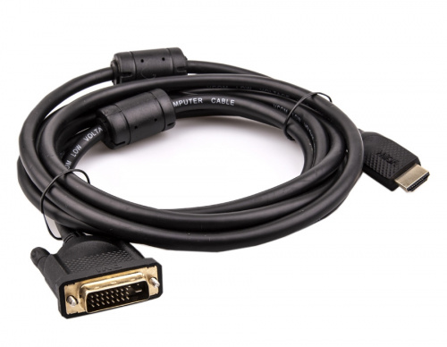 Кабель HDMI AM/DVI(24+1)M, 3м, CU, 1080P@60Hz, 2F, VCOM <CG484GD-3M> (1/40) фото 5