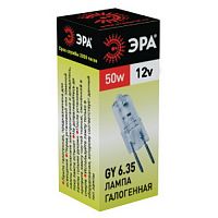 Лампа ЭРА галогенная GY6.35-JC-50W-12V GY6.35 50Вт капсула теплый белый свет (1/1000) (C0027372)