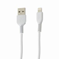 Кабель USB - 8 pin HOCO X20, 1.0м, круглый, 2.1A, силикон, цвет: белый (1/30/300) (6957531068815)