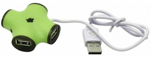 Разветвитель CBR CH-100 Green, 4 порта, USB 2.0 (1/250) (CH 100 Green)