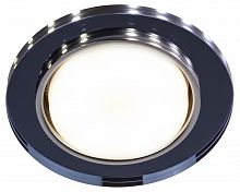 Светильник ЭРА встраиваемый с LED подсветкой DK LD51 BK GX53 черный (1/50) (Б0057468)