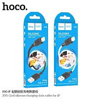 Кабель USB - 8 pin HOCO X90 Cool, 1.0м, 2.4A, цвет: чёрный (1/37/370) (6931474788405)