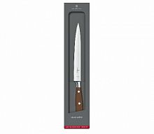 Кухонный нож Victorinox Grand Maitre, кованый, филейный, прямая заточка, лезвие 200 мм., дерево (подар. коробка) (7.7210.20G)