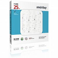 Светильник светодиодный SMARTBUY потолочный 25W Loongo, 6000К, 2000Лм, 320*320*60мм (SBL-Lng-25-W-6K) (1/20)