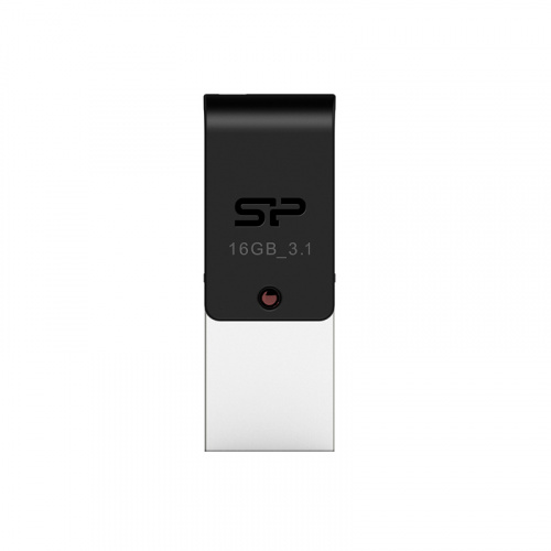 Флеш-накопитель USB 3.2  16GB  Silicon Power  Mobile X31 + Micro-USB, OTG, чёрный (SP016GBUF3X31V1K)