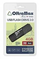 Флеш-накопитель USB  4GB  OltraMax  310  чёрный (OM-4GB-310-Black)