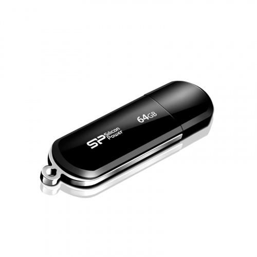 Флеш-накопитель USB  64GB  Silicon Power  LuxMini 322 черный (SP064GBUF2322V1K) фото 2